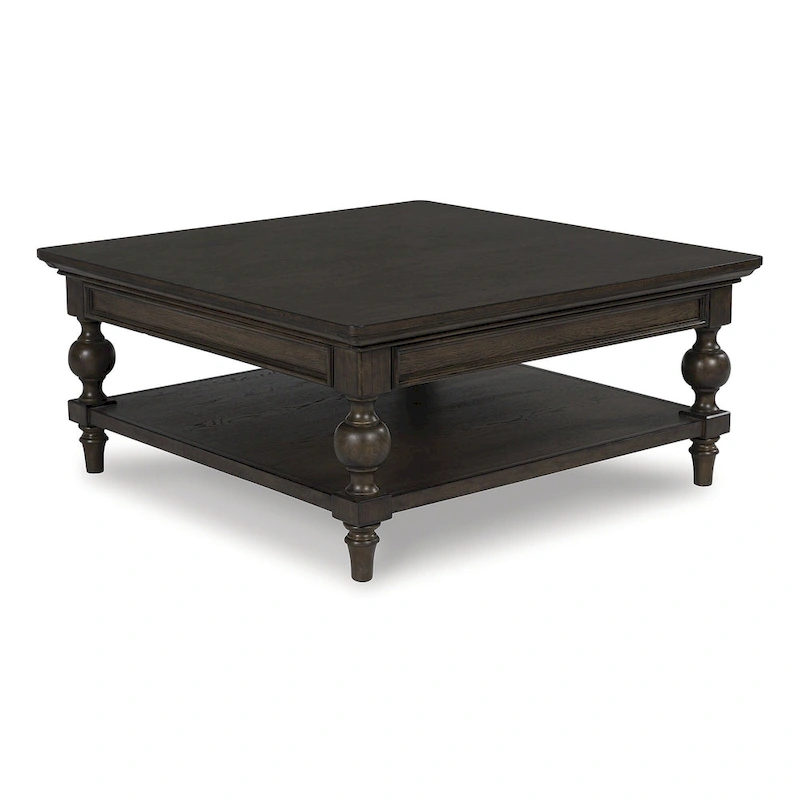Signature Design by Ashley Veramond Dark Brown Square Cocktail Table - 42