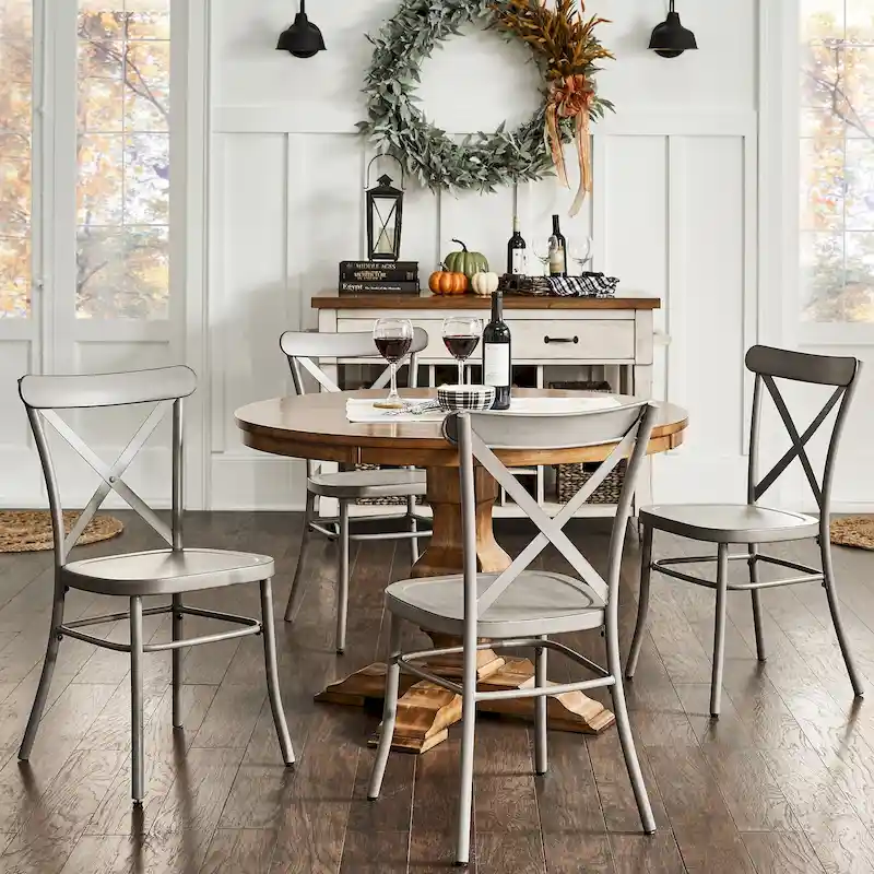 Pompey Metal Dining Chairs (Set of 2) by iNSPIRE Q Classic