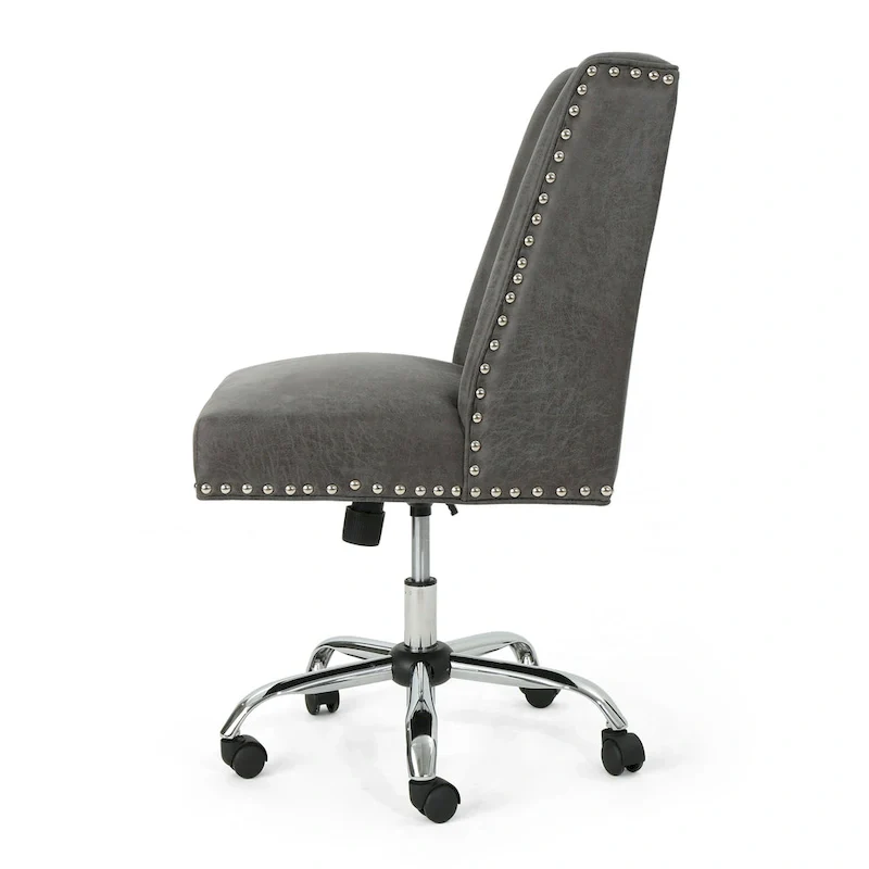 Swivel Office Chair with Chrome Base