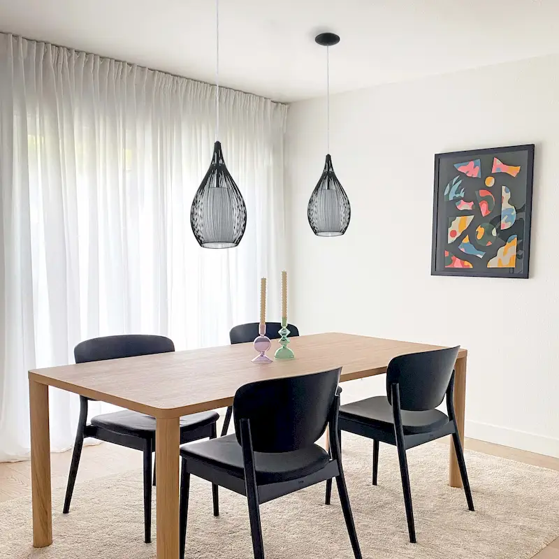 Eglo Razoni 1-light Black Mini Pendant with Opal Glass