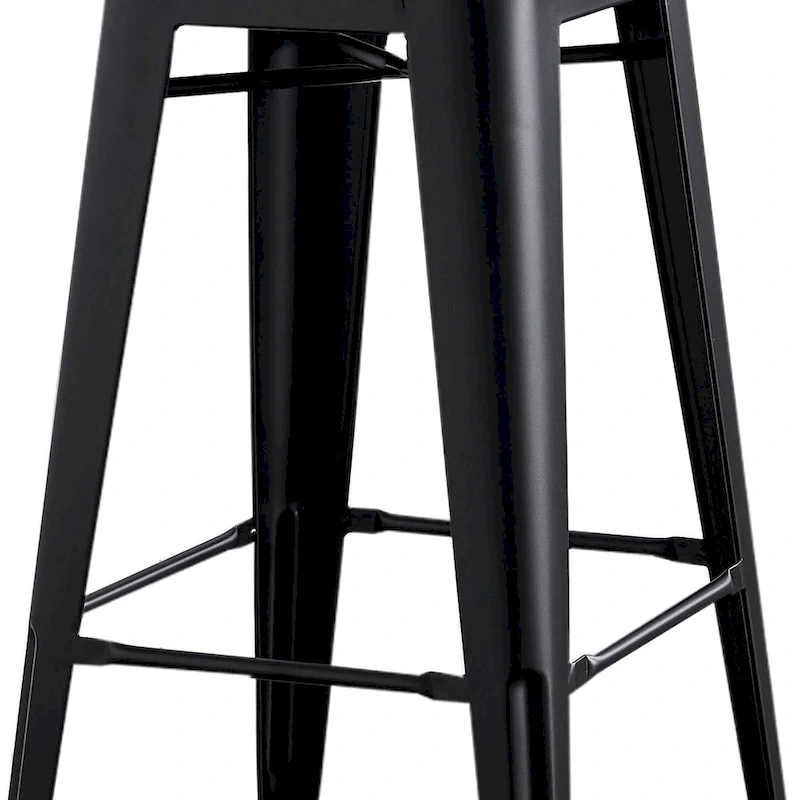 AC Pacific 30 Inch Metal Barstool Set of 2