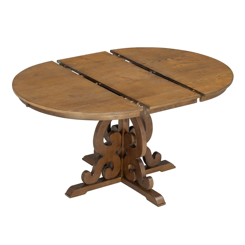 5-Piece Retro Functional Dining Set 1 Extendable Table