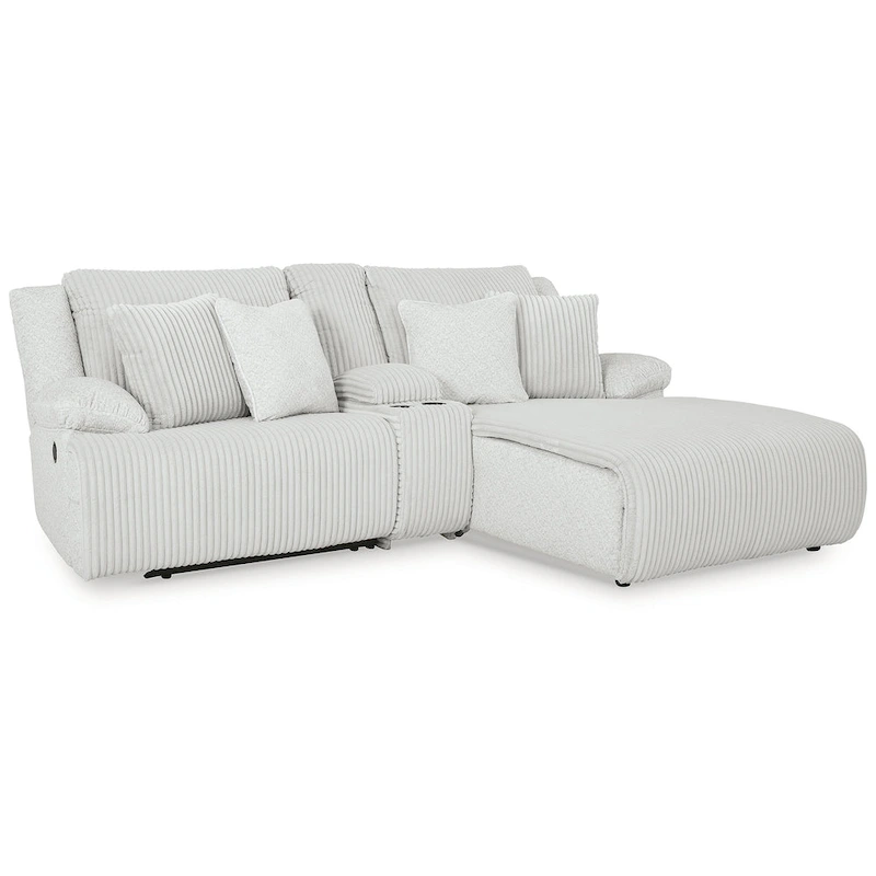 Signature Design by Ashley Top Tier 3-Piece Reclining Sectional with Chaise - 105 W x 74 D x 41 H