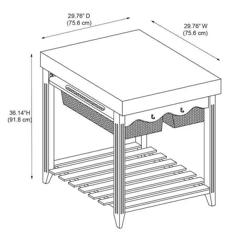 Trinity Butcher Block Island