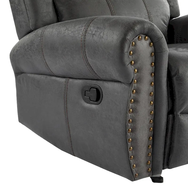 Charlie Bonded Leather Glider Recliner