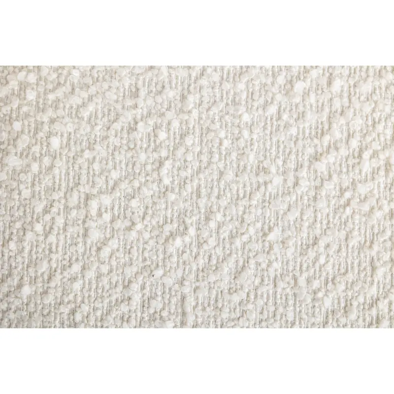 Cream White 31 Boucle Barrel Chair with Swivel Base