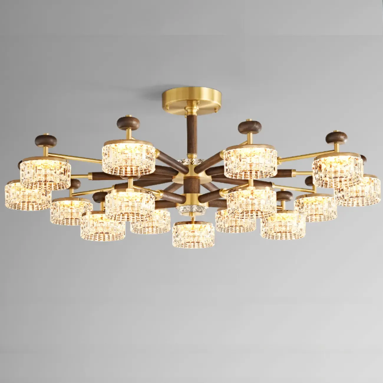 2 Tiers Clear Shade Hanging Light