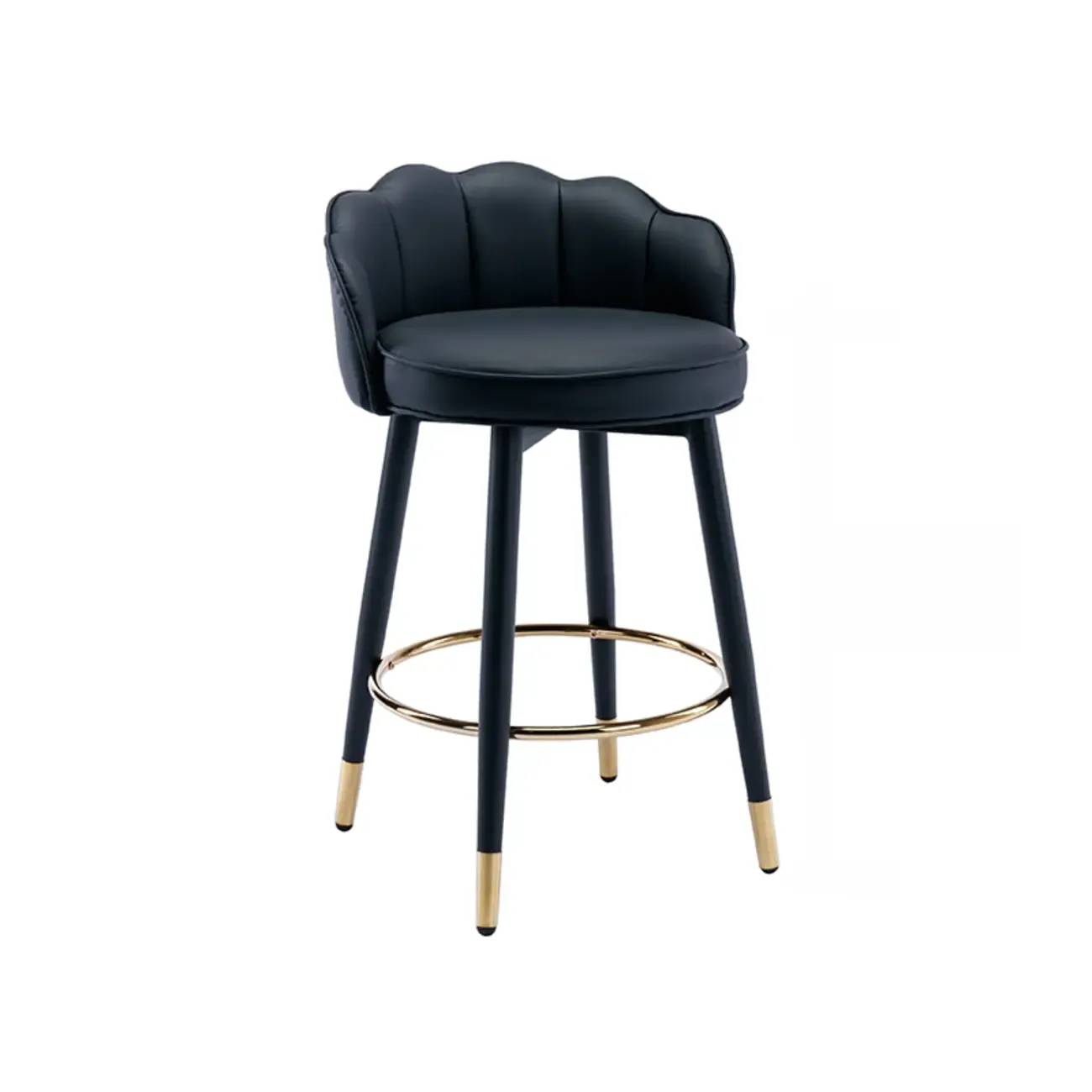 360¡ã Swivel Leather Bar Stool Counter Height