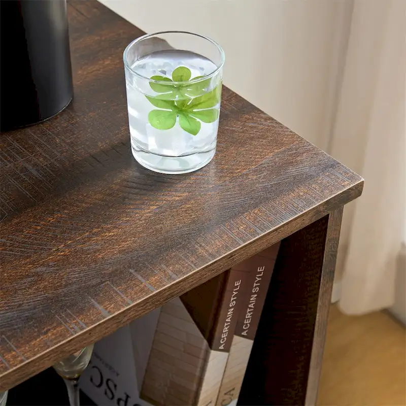 Coffee Bar Cabinet Bar Cabinet w/Wine Rack Buffet Sideboard Cabinet