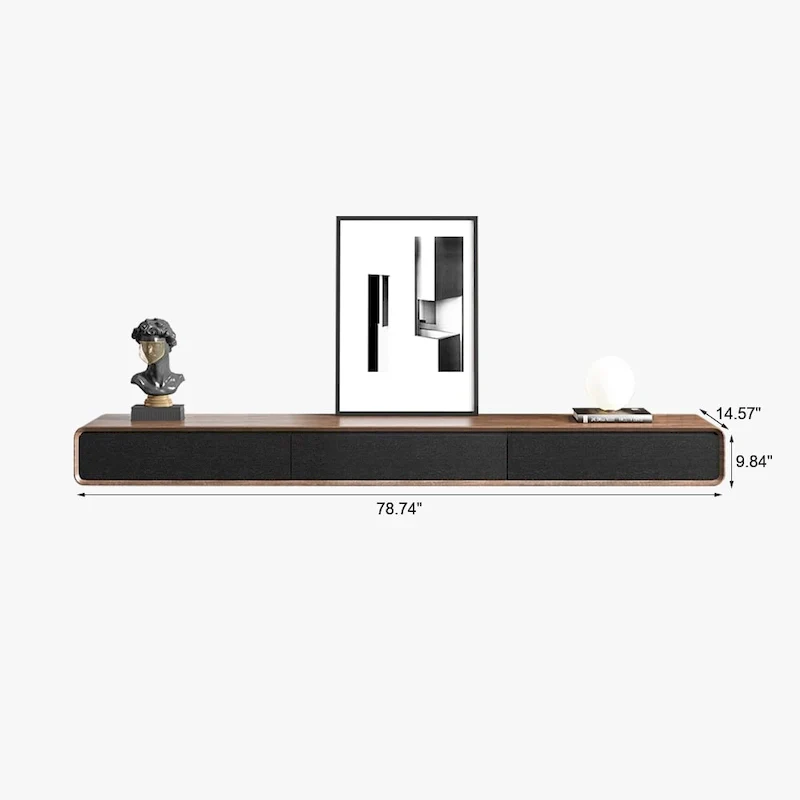 Wall-Mounted Floating TV Stand with Storage