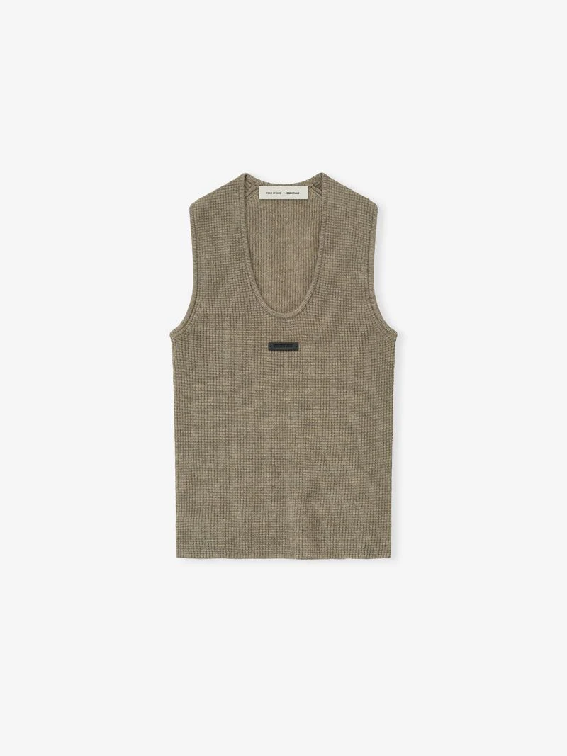 Womens Waffle Knit Tank