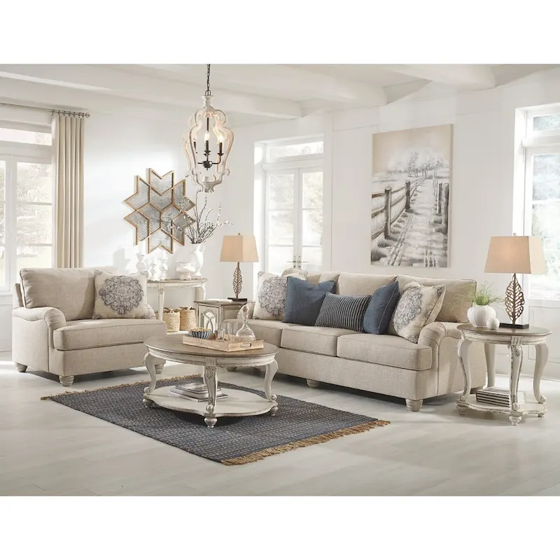 Signature Design by Ashley Realyn Sofa Table - White/Brown