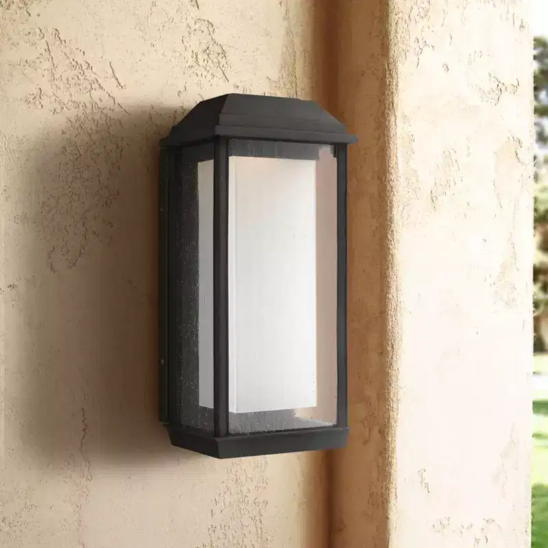 Generation Lighting McHenry 17 1/4 High Black LED Outdoor Wall Light
