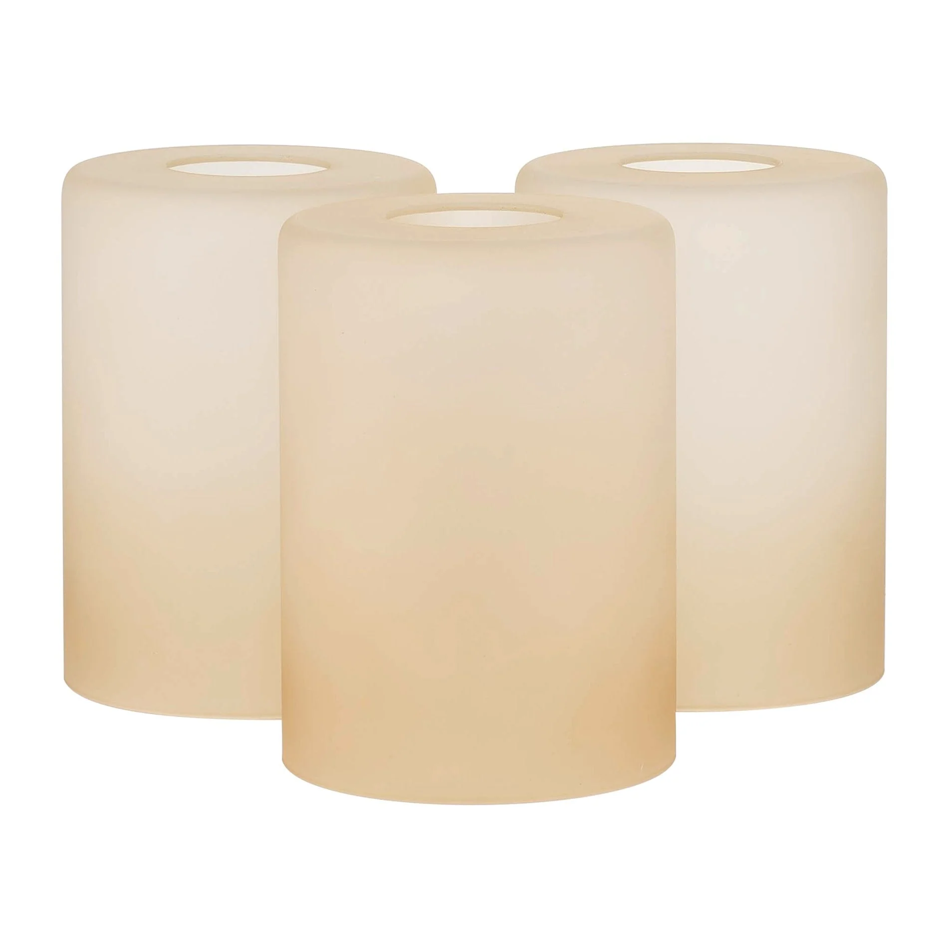 Villa 6 Amber Glass Shades / Replacement Glass, 3-Pack