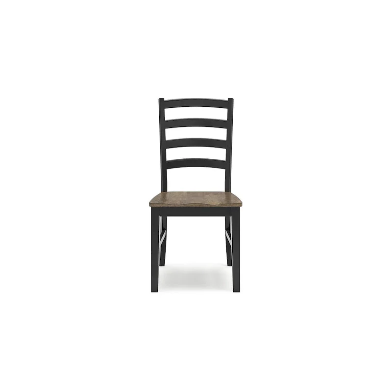 Wildenauer Brown/Black Dining Chair - 19 W x 23.25 D x 39 H