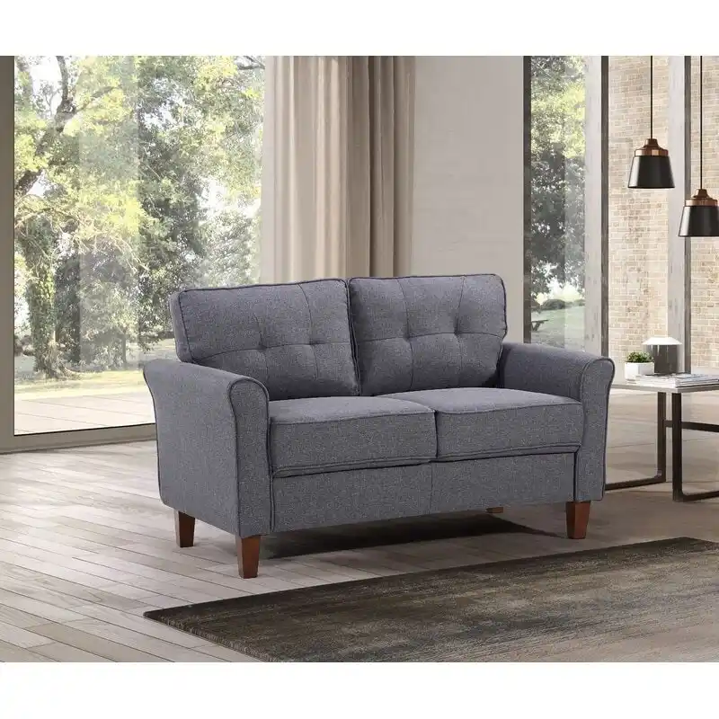 Kouchouk 54.5  Linen Flared Arm Loveseat