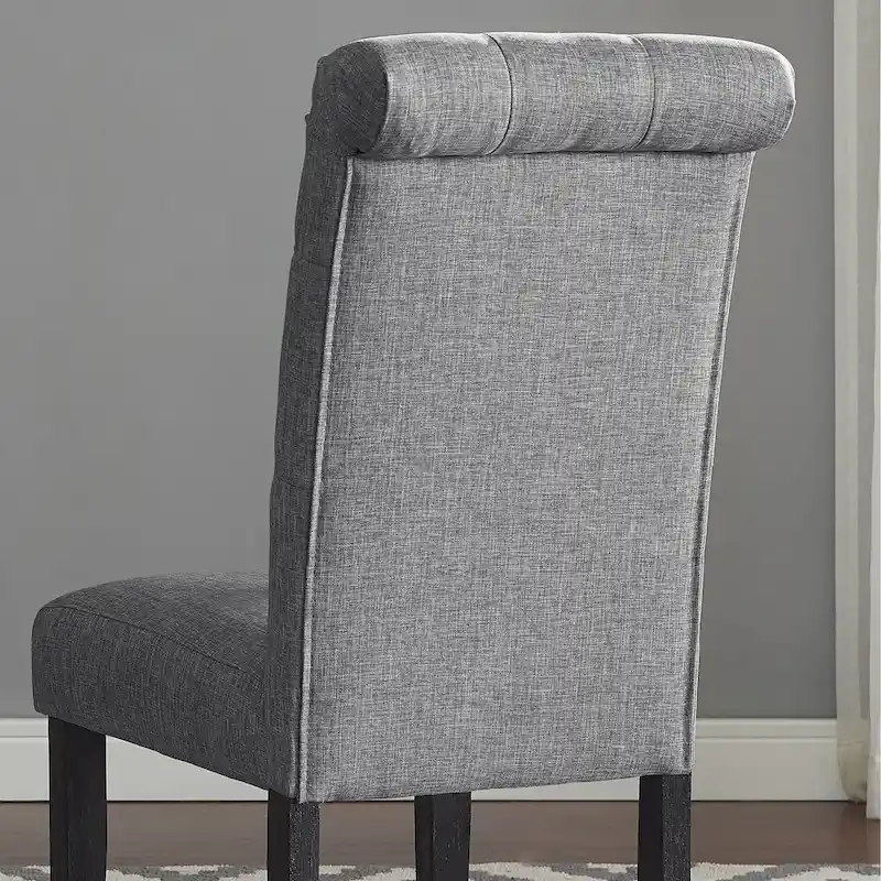 Roundhill Furniture Leviton Antique Black Finished Wood 7-piece Dining Set