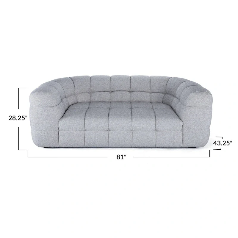 Mlange Tufted Curved Sofa
