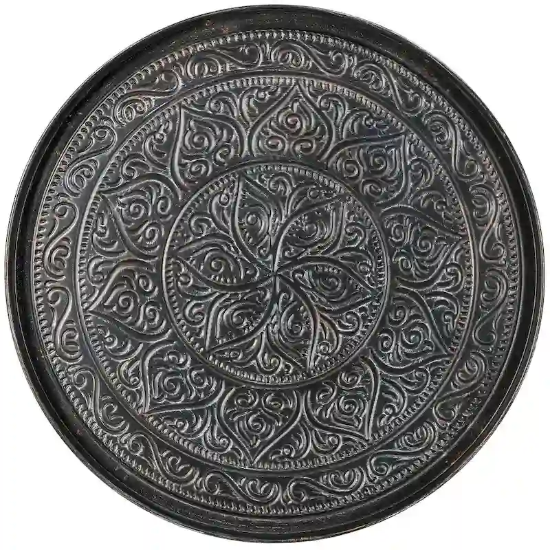 Black Round Coffee Table 24