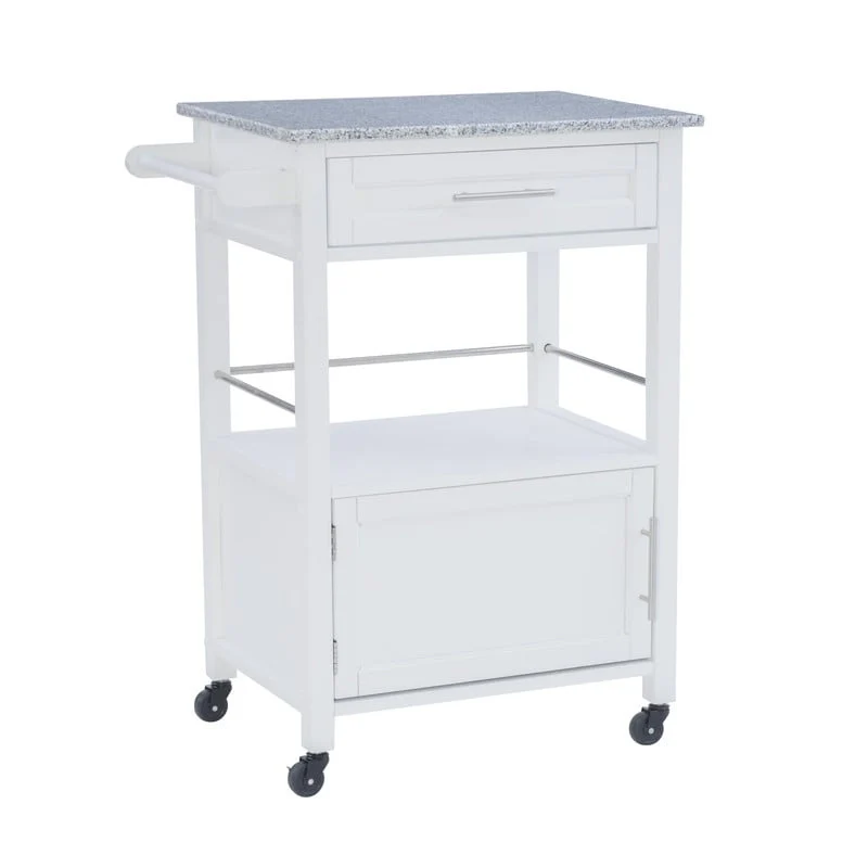 Mobile Kitchen Cart with Granite Top