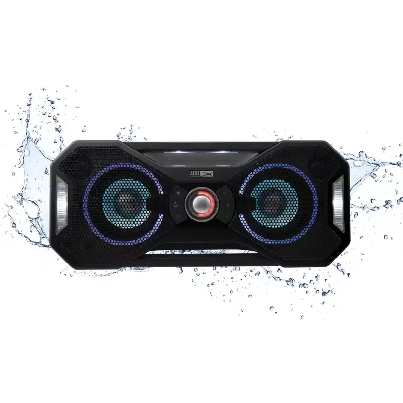 Altec Lansing Mix 2.0 - Waterproof Bluetooth Portable Speaker with Strong Bass for Travel & Outdoor Use
