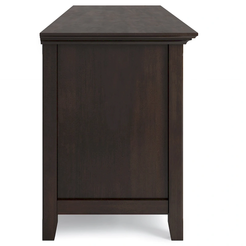 WYNDENHALL Halifax 72 inch Wide Solid Wood Transitional TV Stand - 72 w x 19 d x 26  h