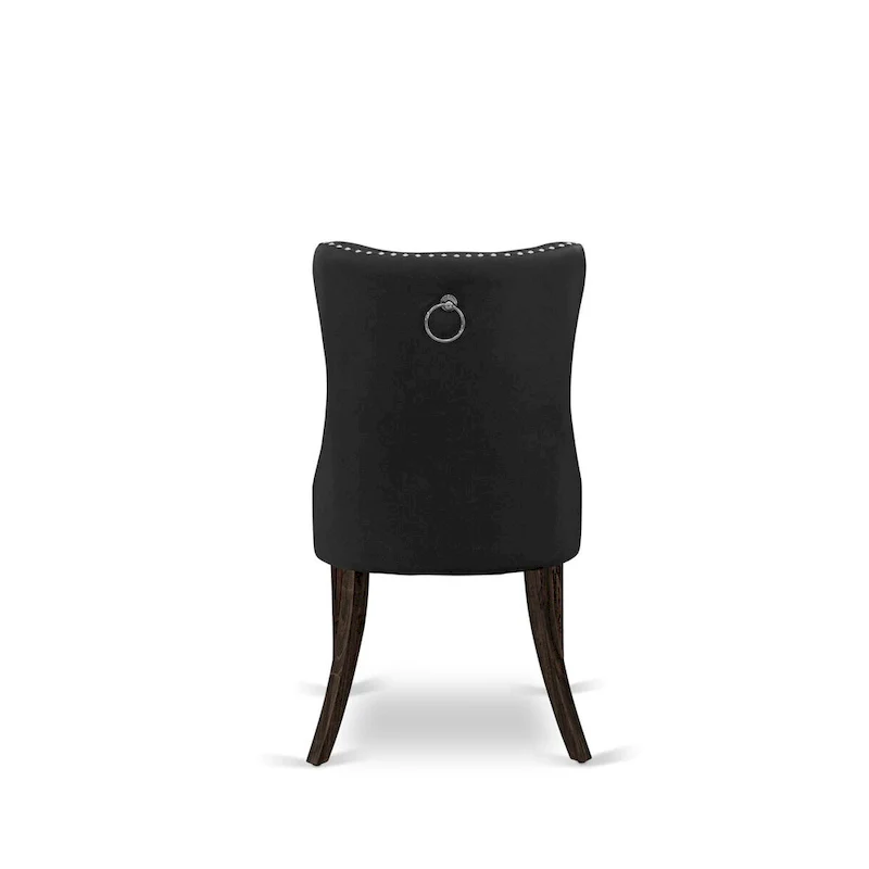 East West Furniture Dinette Set Consists of a Rectangle Dining Table and Chairs, Distressed Jacobean (Pieces Options)