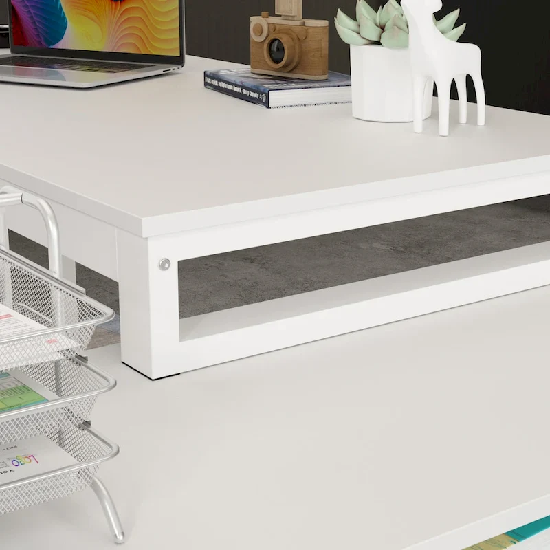 Timechee 55-inch L Shaped Office Computer Desk w/ Drawers
