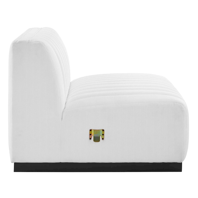 Conjure Channel Tufted Upholstered Fabric 4-Piece Sofa