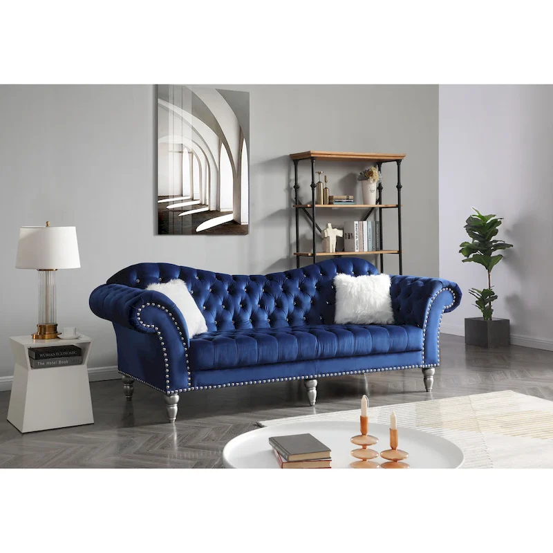Wilshire Velvet Tufted Sofa