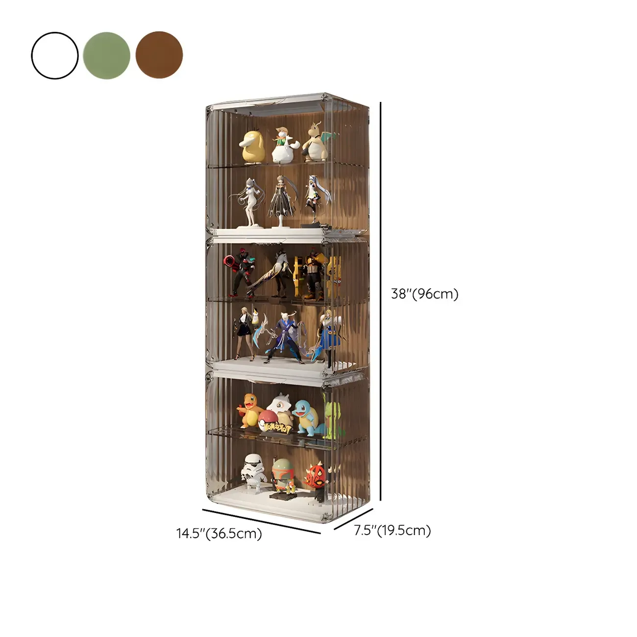 Living Room Stackable Clear Acrylic Display Cabinet