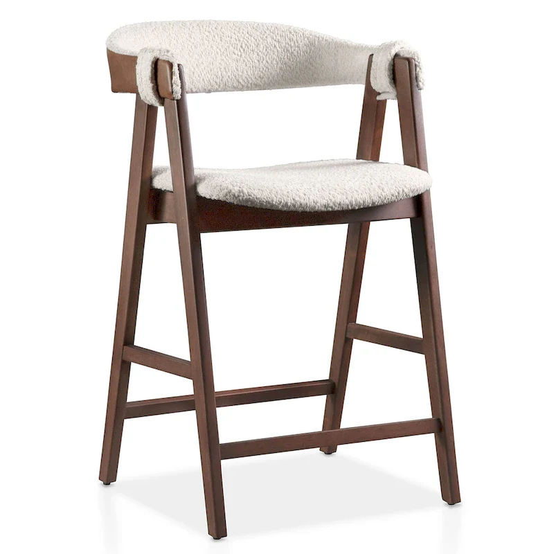 Mid-century Walnut Wood Counter Height Table