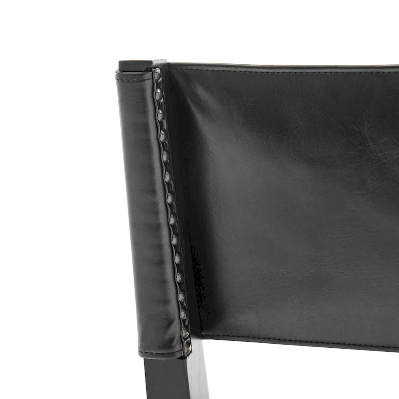 Kylo Faux Leather/ Linen Dining Side Chair, (Set of 2)