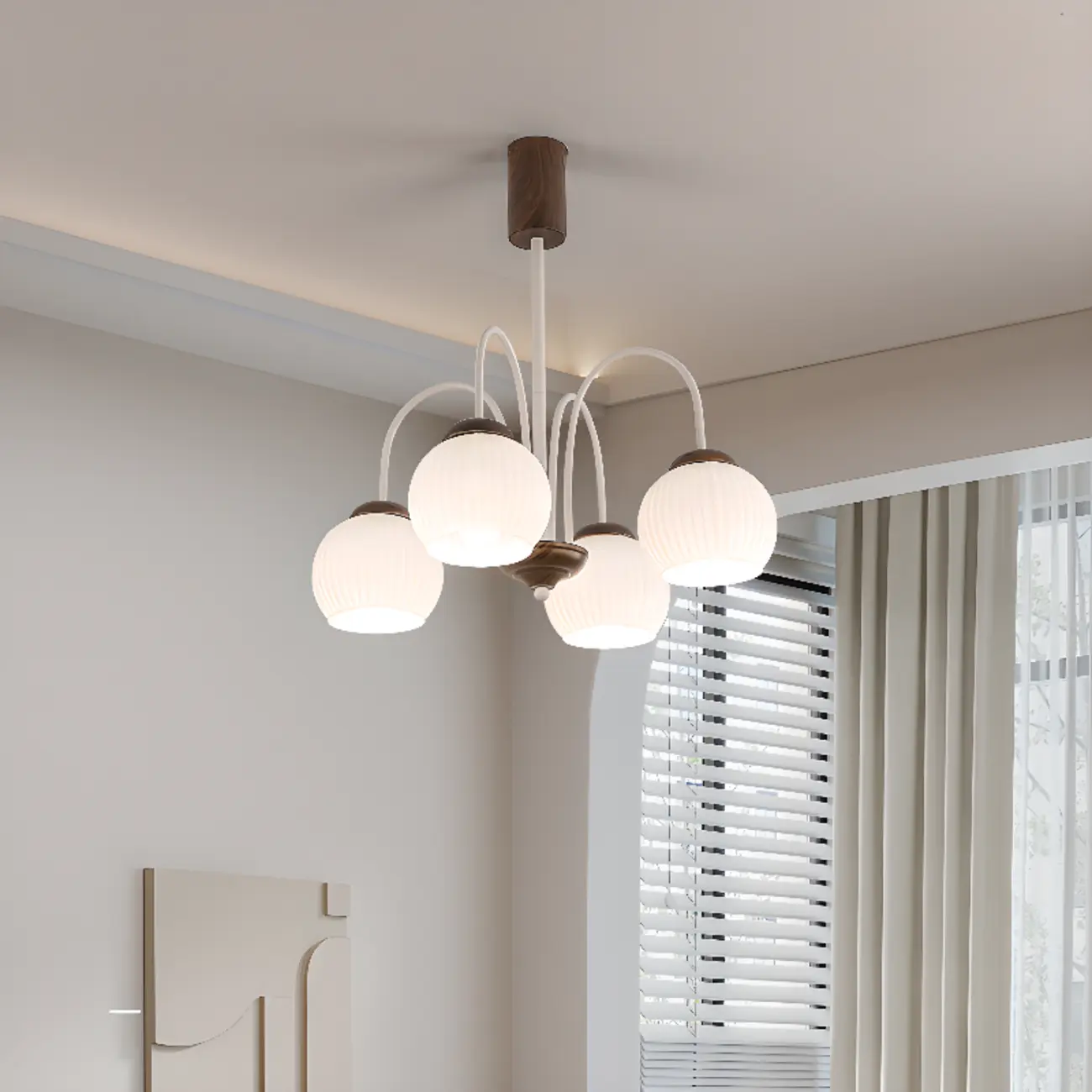 Modern Elegant Globe Pendant Chandelier with Flexible Length