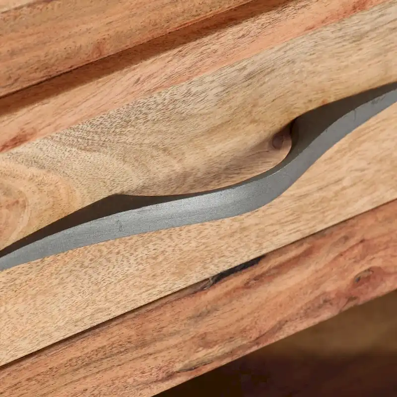 vidaXL Coffee Table 43.3x20.5x17.7 Solid Acacia Wood - 43.3 x 20.5 x 17.7