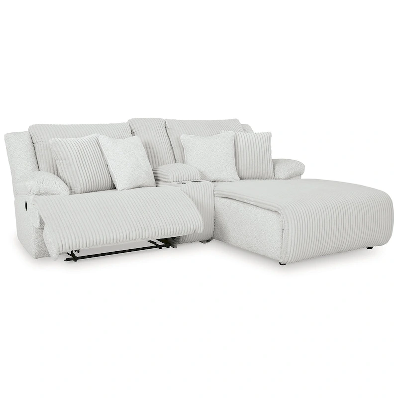 Signature Design by Ashley Top Tier 3-Piece Reclining Sectional with Chaise - 105 W x 74 D x 41 H