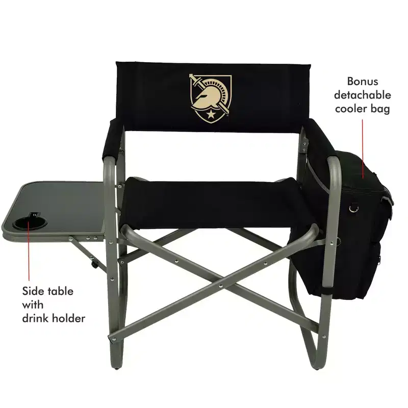 NCAA Army Black Knights Deluxe Sports Chair with Side Table
