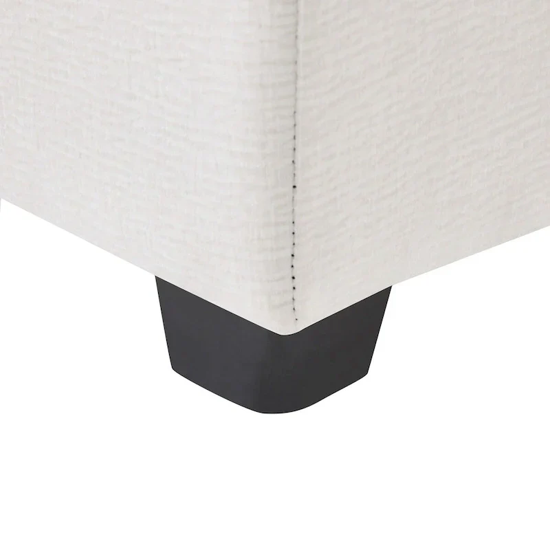 5-Seat L-Shaped Modular Sofa with Chenille Upholstery