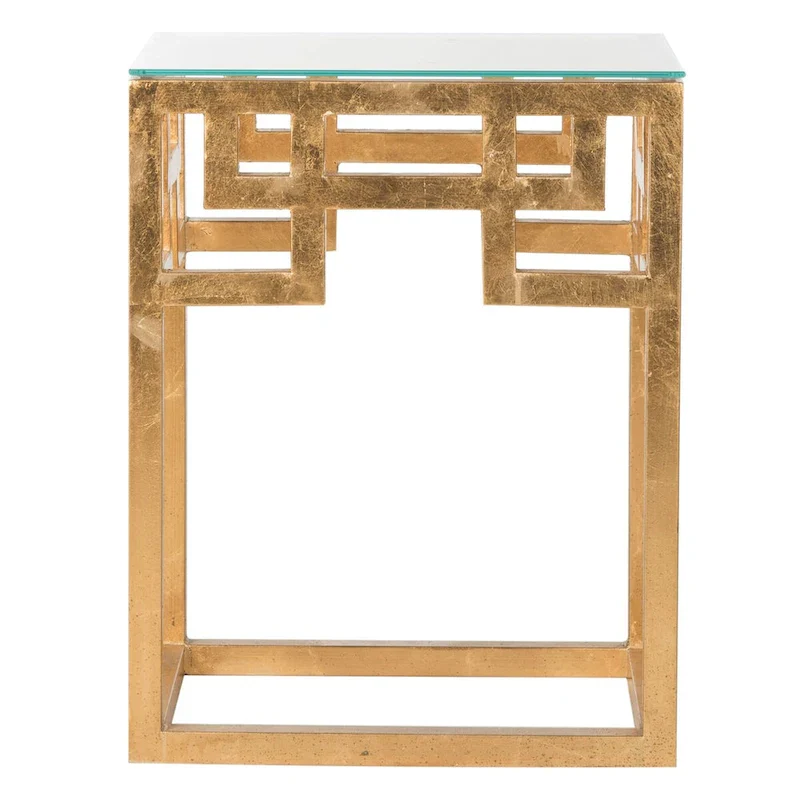 Antique Gold Leaf End Table – 16
