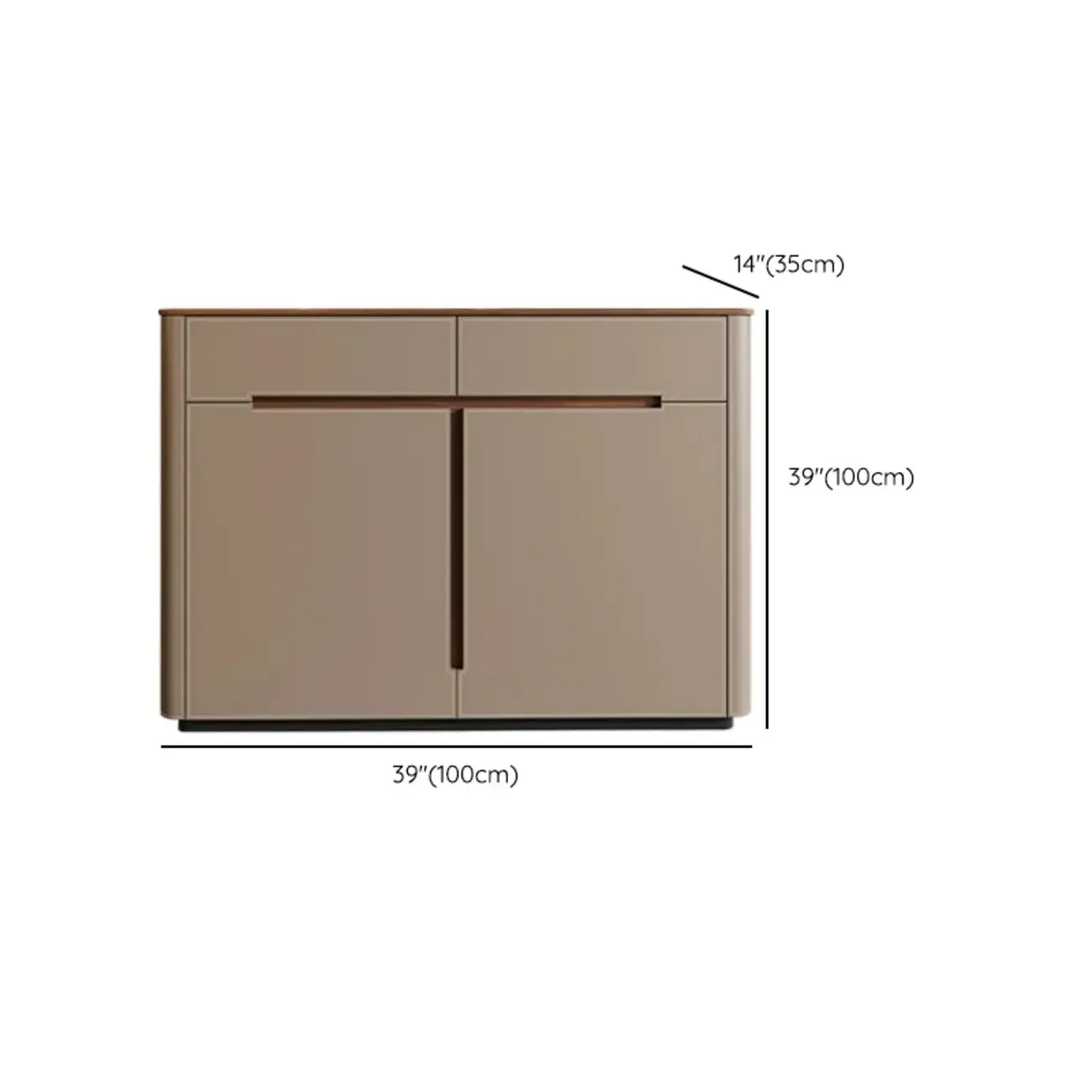 Trendy Wood Tan Entryway Shoe Cabinet with Drawers