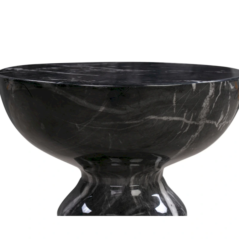 Rue Black Marble Side Table