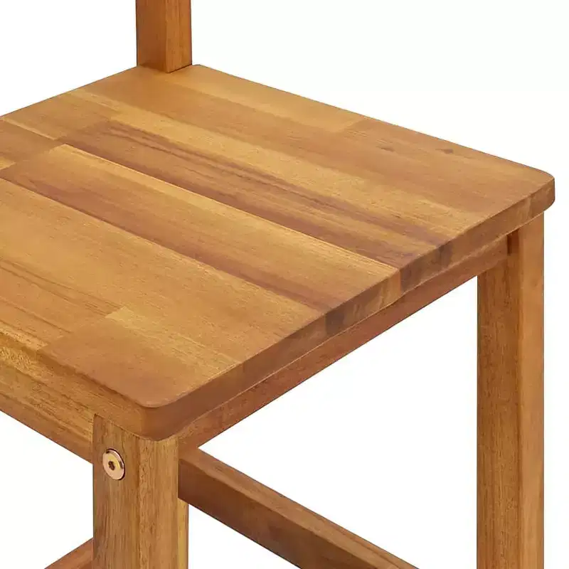 vidaXL Garden Bar Set Natural Wood Solid acacia wood with oil finish Large