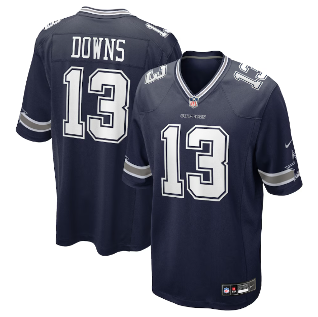Dallas Cowboys Caleb Downs Navy 2026 Draft First Round Pick No. 11 Team Jersey