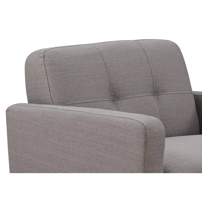 Crystal Grey 3-Piece Living Room Sofa Set