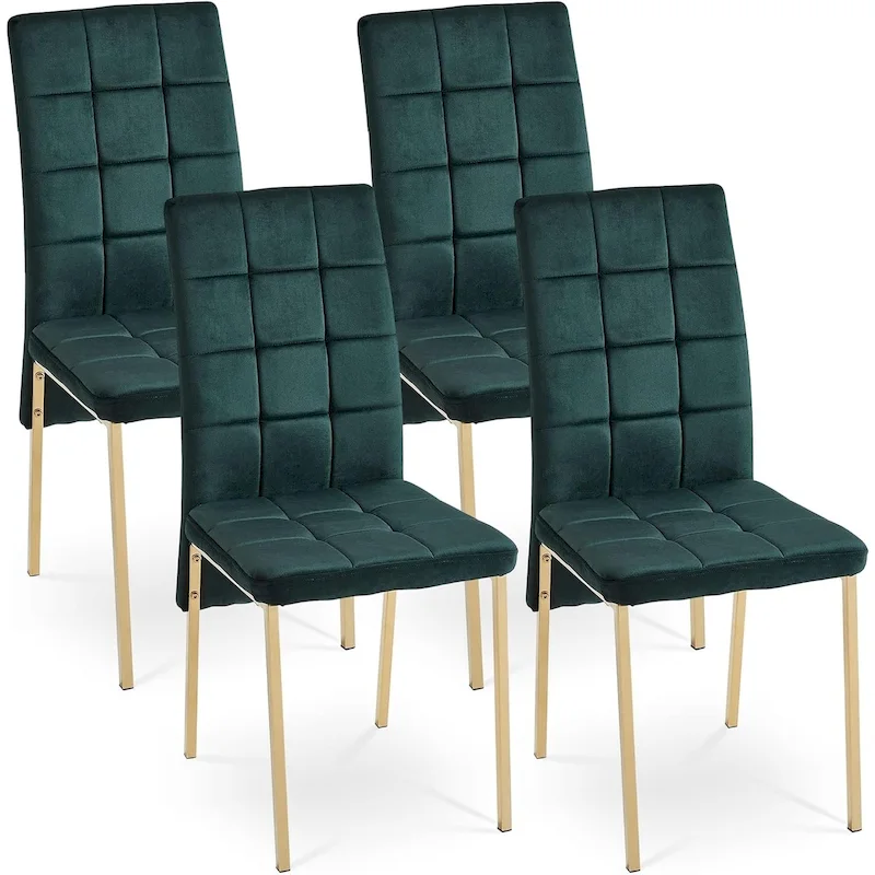Howtai Upholstered Velvet Dining Chair High Back