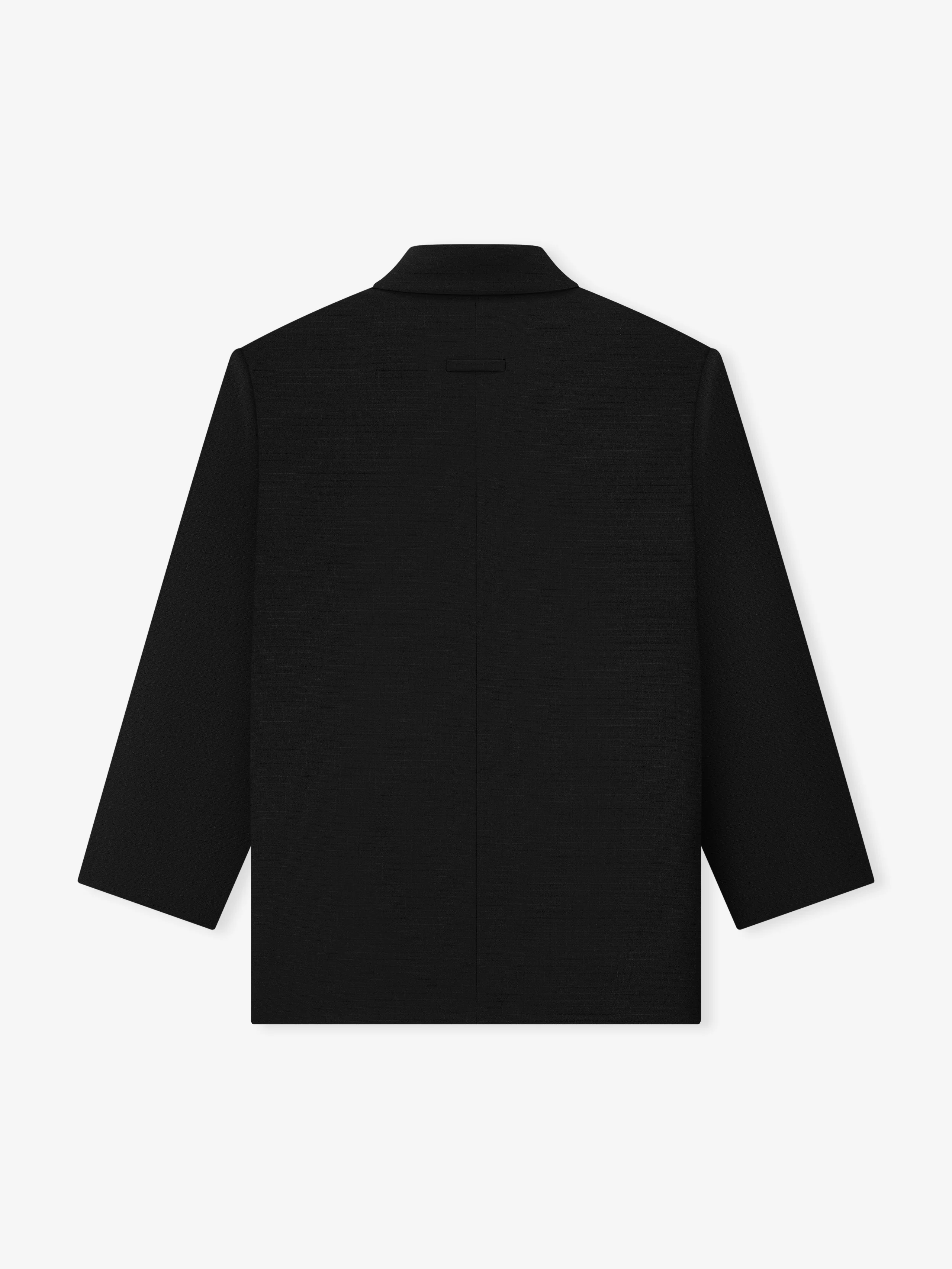 Wool Ripstop Relaxed Long Jacket