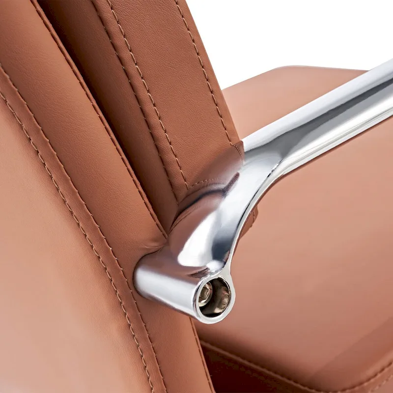 Office Chair PU Leather Adjustable ErgoChair with Thickened Cushion - N/A