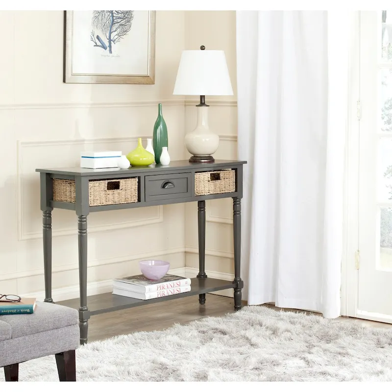 Edyth Grey Console - 44.5  x 13.4  x 31.5  - 45Wx13Dx32H