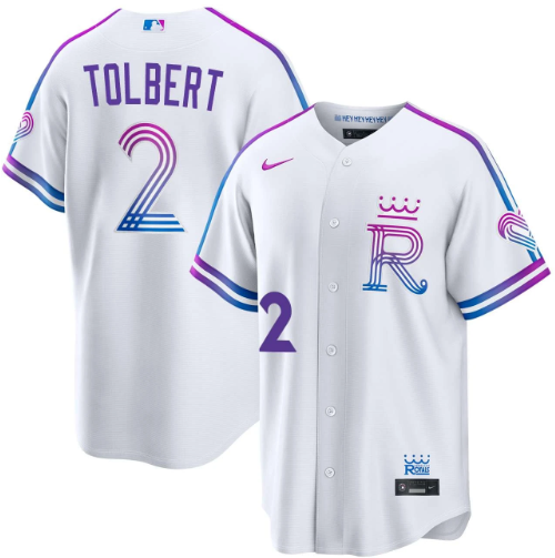 Tyler Tolbert Kansas City Royals White 2026 City Connect Jersey