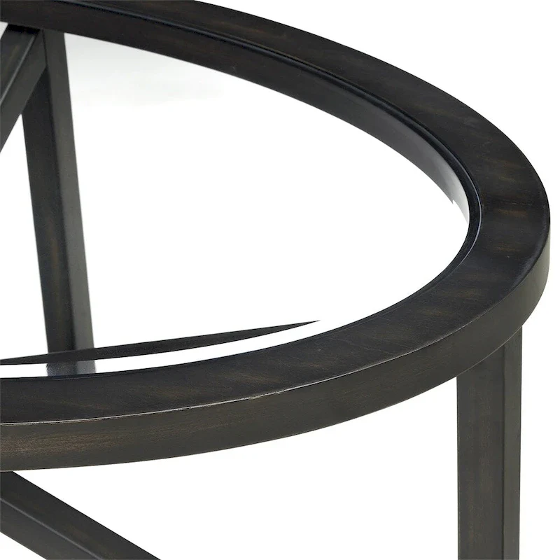 Modern Simple Glass Coffee Table, Tempered Glass Coffee Table